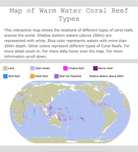 a map with different types of water in it