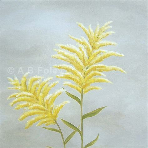 Original Floral Painting "Goldenrod" - A B Foley