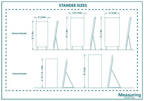 What Are the Standee Sizes? (with Drawings) - MeasuringKnowHow