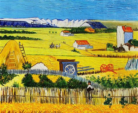 Vincent Van Gogh the Harvest Oil Painting Reproduction on - Etsy