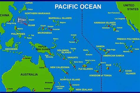 Guam Pacific Ocean Map