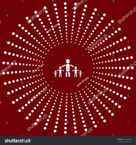 Kids Silhouette Family Icon Vector Design Stock Vector (Royalty Free ...