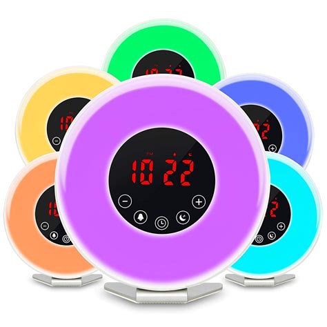 Wake Up Light Alarm Clock, Vicrays Digital Radio Alarm Clock for Bedrooms, Bedside and Kids, FM ...