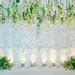 Wedding Stage Flowers Wall Photography Backdrop Photo Background Banner Bridal Shower Floral ...