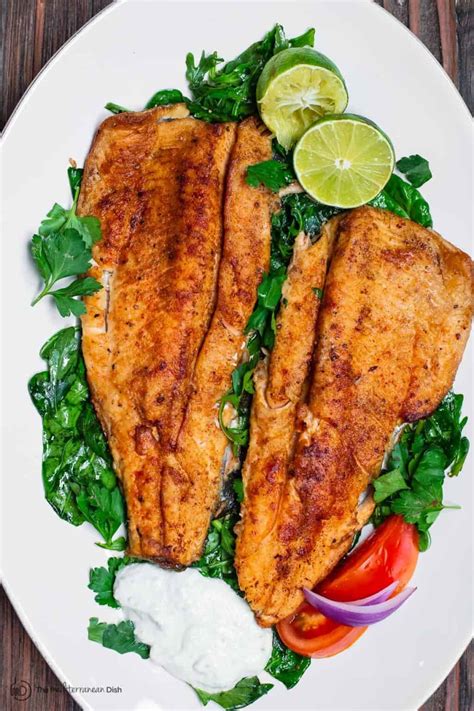 Easy Pan Seared Trout Recipe | The Mediterranean Dish