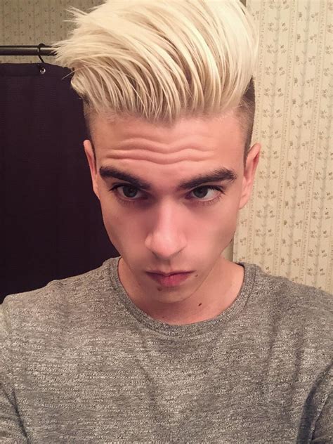 Got Rid of All the Color: Men's Platinum Bleach Blonde Hair : r/FancyFollicles