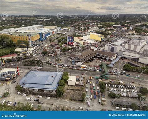 Dasmarinas, Cavite, Philippines - Aerial of the City Center, with the Major Malls of SM and ...