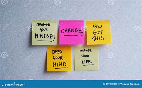 Motivational Inspirational Positive Quotes Phrases Handwriting On A Sticky Note Royalty-Free ...