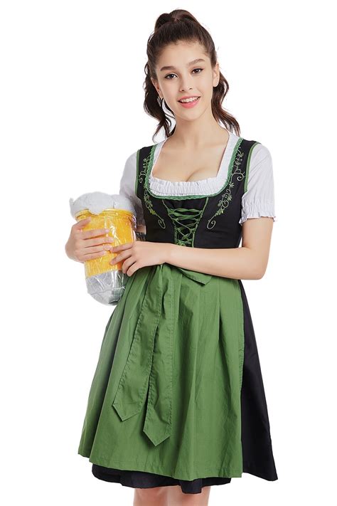 Ladies Beer Maid Wench Costume Oktoberfest Gretchen German Fancy Dress Halloween - New Arrivals