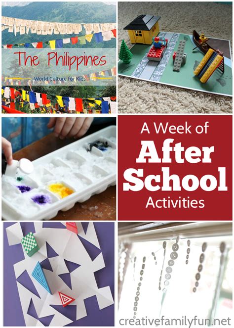 A Week of After School Activities Plus the After School Linky Party - Week 20 - Creative Family Fun