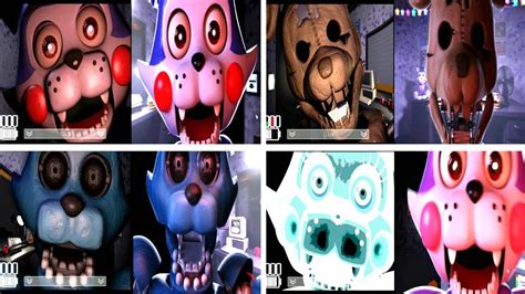 FNaC vs. FNAC Remastered Jumpscares Comparison (2015 - 2019) - YouTube