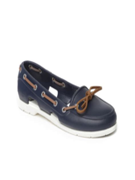 Buy Crocs Women Navy Solid Regular Boat Shoes - Casual Shoes for Women 1660441 | Myntra