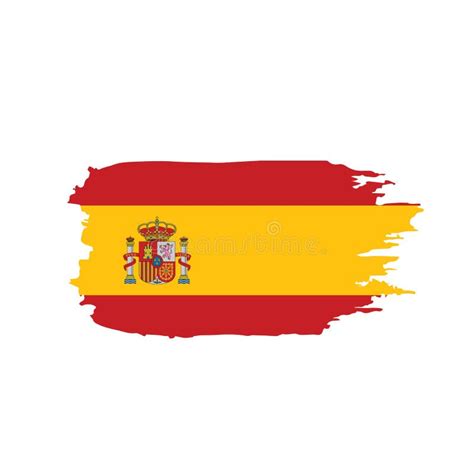 Spain Flag, Vector Illustration Stock Vector - Illustration of country, drawing: 111222937