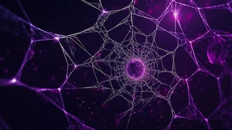 Premium Photo | Purple spider web on a purple background