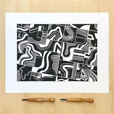 25 Easy Design Ideas for Linoleum Block Printing Patterns — Linocut Artist | Boarding All Rows ...