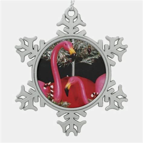 Pink Flamingo Christmas Ornaments - Pink Flamingo Christmas Tree Ornaments