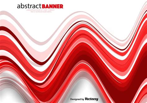 Vector Abstract Red Wavy Lines 134118 Vector Art at Vecteezy