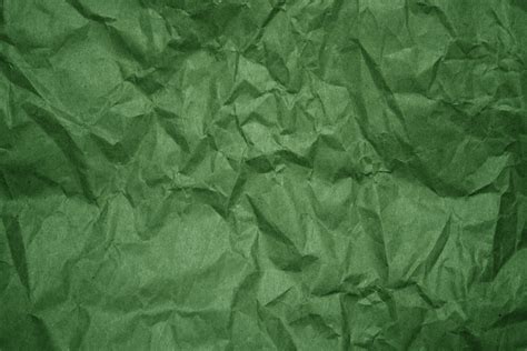 Crumpled Green Paper Texture – Photos Public Domain