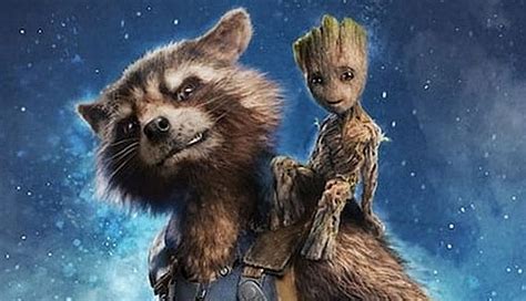 Groot And Rocket Wallpaper