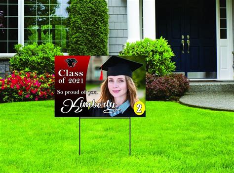 Custom Graduation Yard Sign 24X36 / 18X24 With H Stake / Senior Lawn Sign / Flags / Pride ...