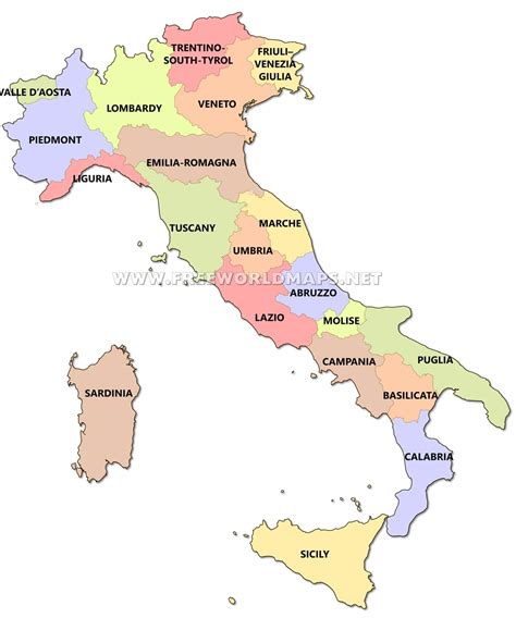 Italy Political Map