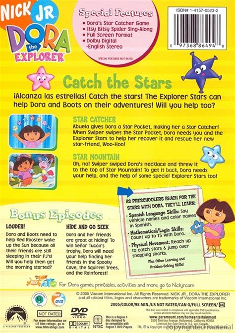 Dora The Explorer: Catch The Stars (DVD 2005) | DVD Empire