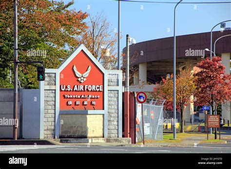 U.S. Air Force Yokota Air Base Gate 2 in Fussa city Tokyo Japan Stock Photo - Alamy