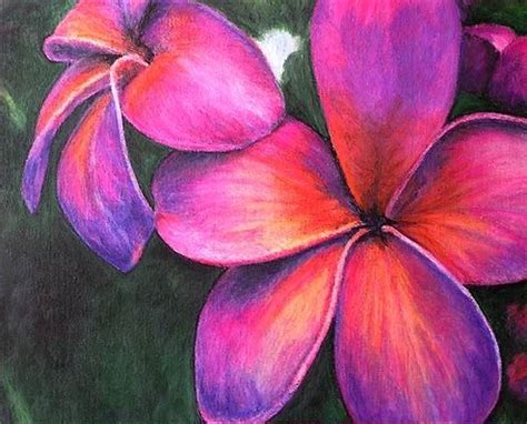 Vibrant Frangipani Painting