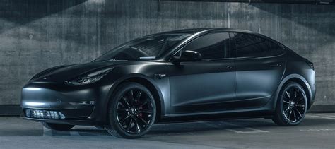 Tesla Model 3 in 'matte black' makes a comeback with aftermarket mods ...