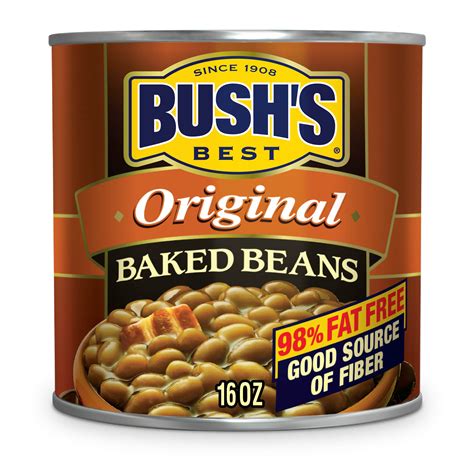 Bush's Original Baked Beans Seasoned with Bacon & Brown Sugar, Canned Beans, 16 oz - Walmart.com ...