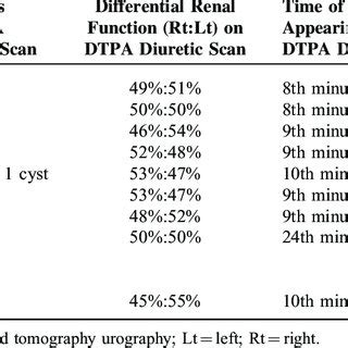 Computed Tomography Urography and Tc-99m DTPA Diuretic Renal Scan ...