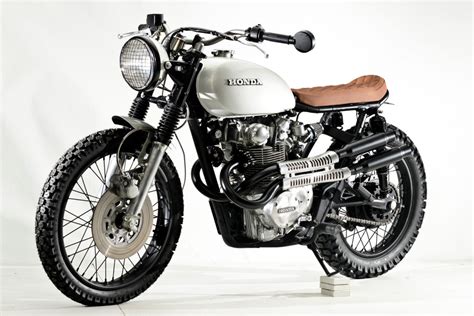 Honda CB450 Scrambler by Steel Bent Customs – BikeBound