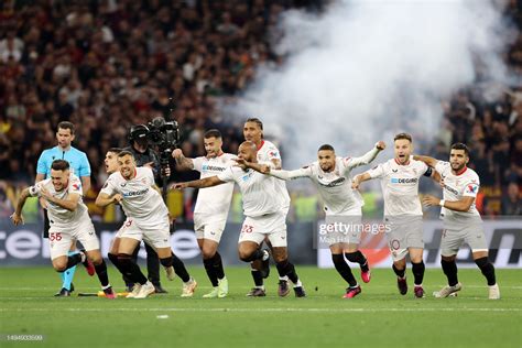 Sevilla 1-1 Roma (4-1 on penalties): Montiel scores decisive penalty to win Europa League ...