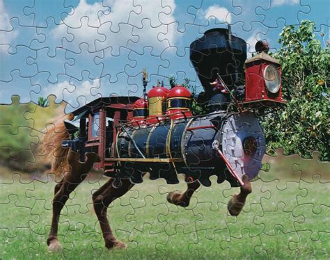 Horse Train Puzzle Blank Template - Imgflip