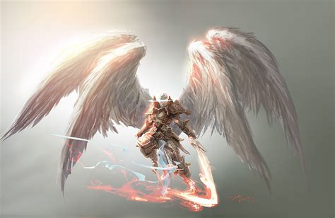 ArtStation - Angel concept art for Magic: The Gathering / Battle for ...