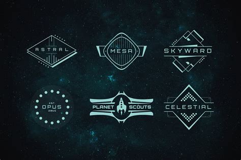 Sci-Fi Bundle: Space Fonts, Backgrounds, Logos, UI Kit - only $17!