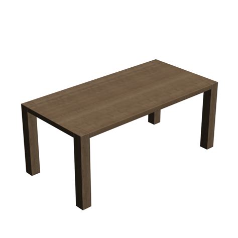 Wooden Dining Table - Design and Decorate Your Room in 3D