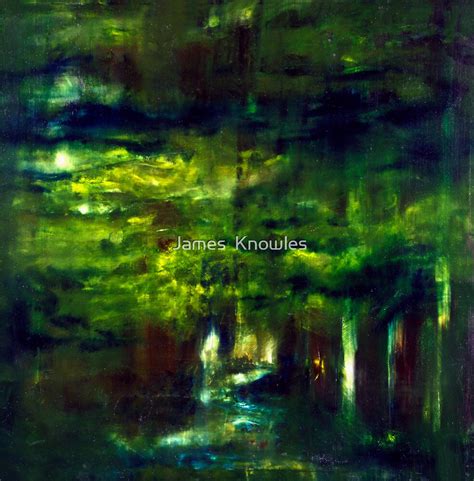 ""Forest One" - abstract oil painting impression of trees " by James Knowles | Redbubble