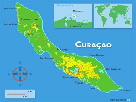 Curacao On World Map - Hiking In Map