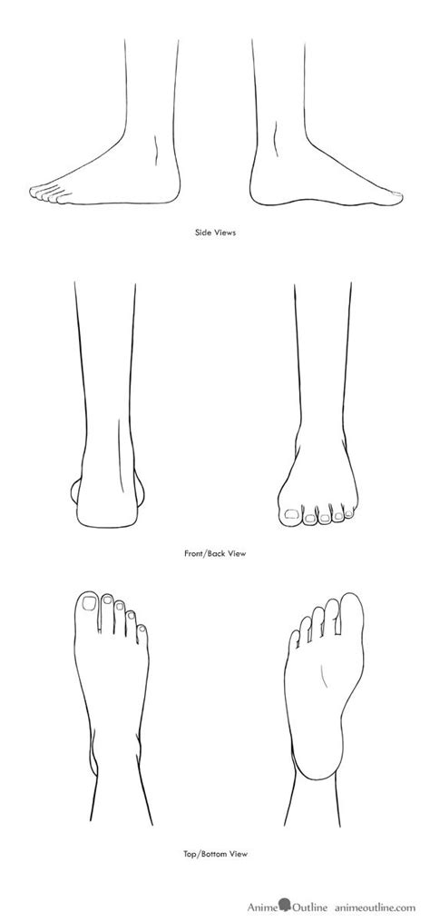 Anime Feet Drawing Back View Anime Eye Drawing Drawing Legs Drawings ...