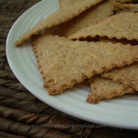 Crispy Whole Grain Crackers | Secret Recipe Notebook