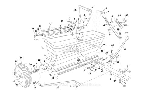 Agri-Fab 45-0288 175 lbs. Drop Spreader Parts Diagram for Parts List