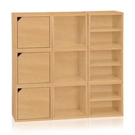 Way Basics Eco Stackable Connect Storage Unit-Finish:Natural,Type:9 ...