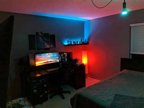 Small Gaming Bedroom Setup: Game Room Ideas On A Budget - Room For Gaming