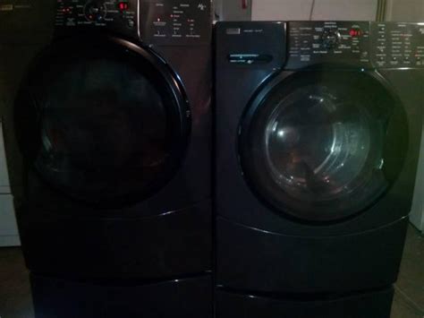 KENMORE ELITE H,4 FRONT LOAD WASHER/DRYER SET. BLACK. - for Sale in Southaven, Mississippi ...