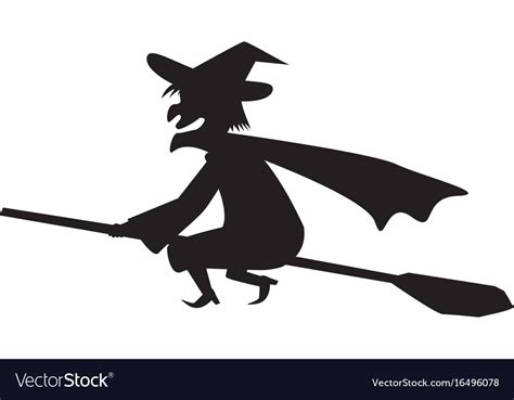 Witch Broom Silhouette