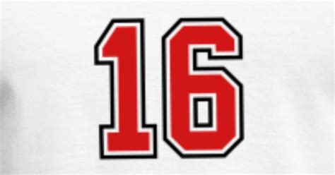 16 sports jersey football number Men's T-Shirt | Spreadshirt