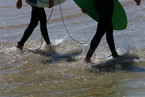 Legs of an Athlete Running Barefoot on a Sandy Beach in Sea Water. Stock Photo - Image of travel ...