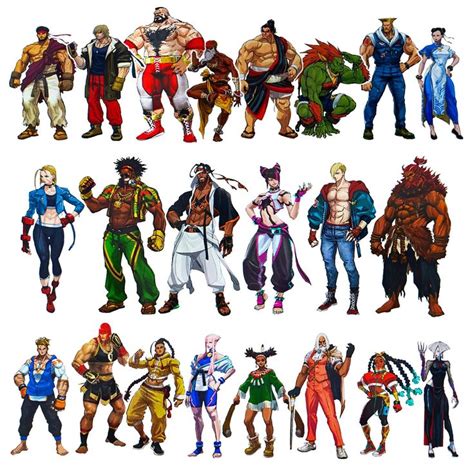 Street Fighter 6 Characters Roster Concept Art