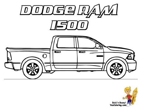 Dodge Ram Coloring Pages Printable